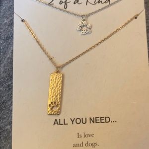 All you need is love and dog - 2 necklaces